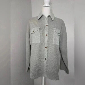 Grey Two-Toned Shacket